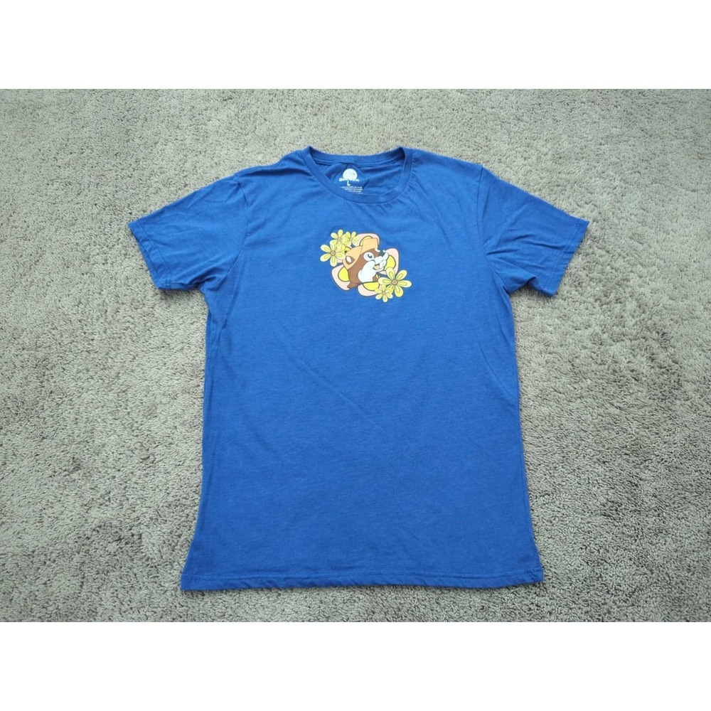 Just A Girl Who Loves Buc-ee's T Shirt Womens Large Blue Crew Neck Short Sleeve